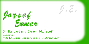 jozsef emmer business card